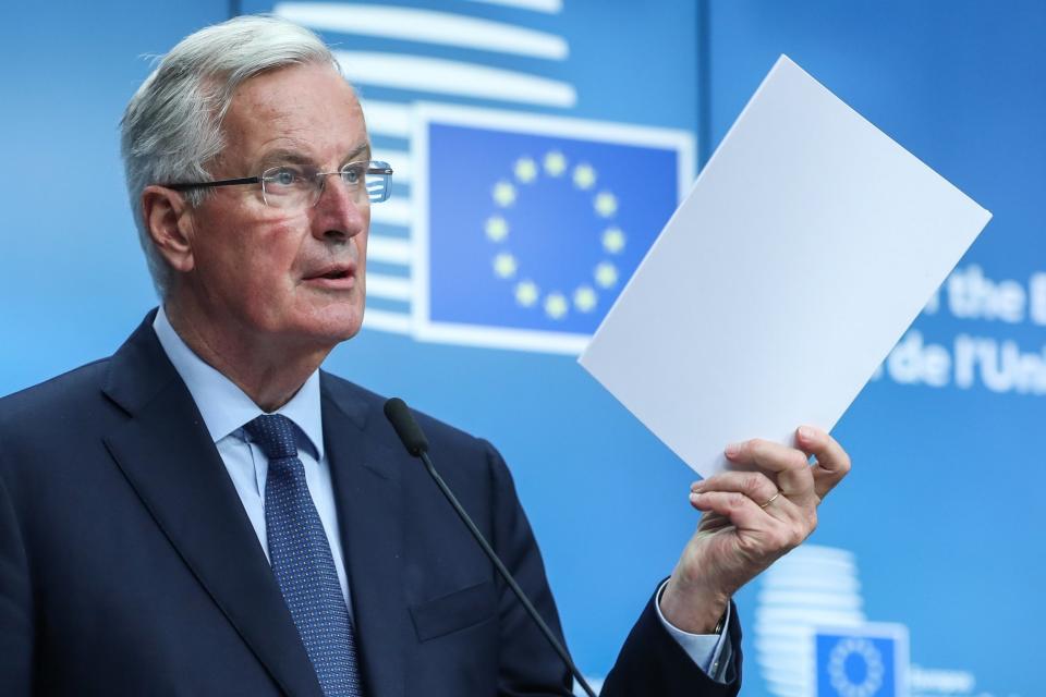 European Union's chief Brexit negotiator Michel Barnier questioned Theresa May's White Paper: EPA