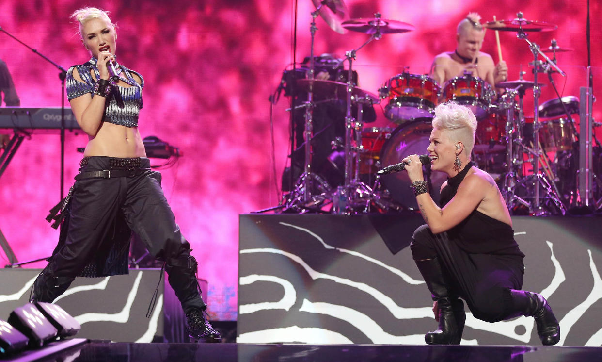 Gwen Stefani and Pink  (Christopher Polk / Getty Images)