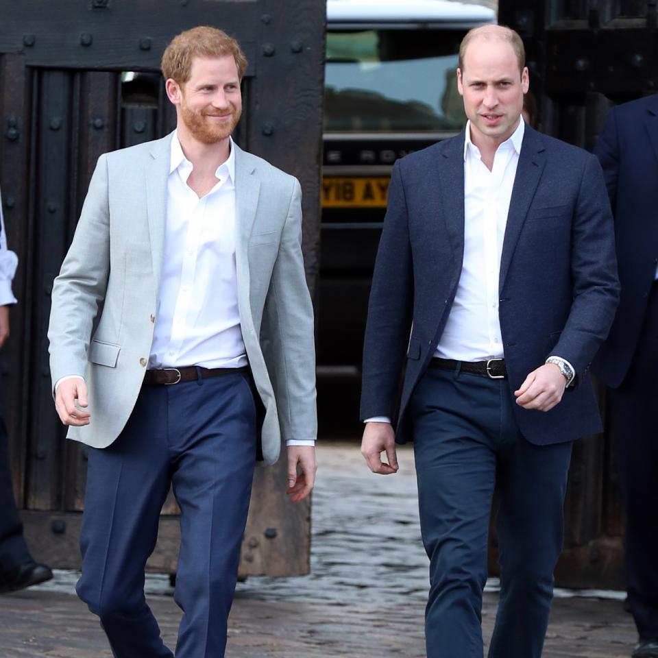 Prince William and Prince Harry in more collegial times