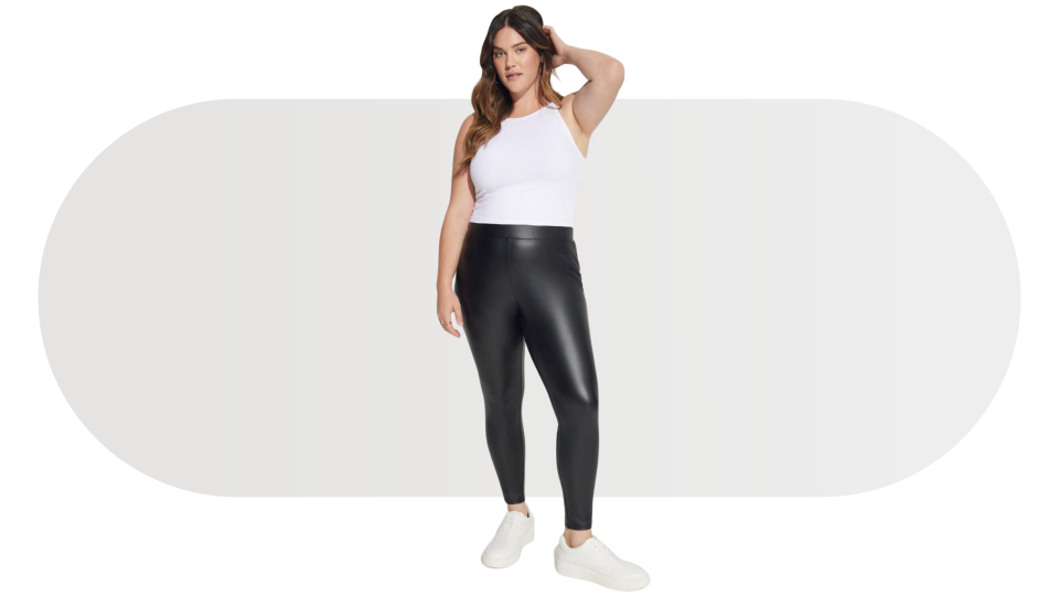 Get ready for a night out with these gorgeous faux leather leggings from Torrid—where edginess meets comfort.