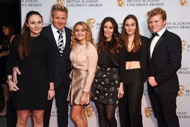 <p>David M. Benett/Dave Benett/Getty</p> From left: Megan Ramsay, Gordon Ramsay, Matilda Ramsay, Tana Ramsay, Holly Ramsay and Jack Ramsay at the BAFTA Children's Awards in November 2016