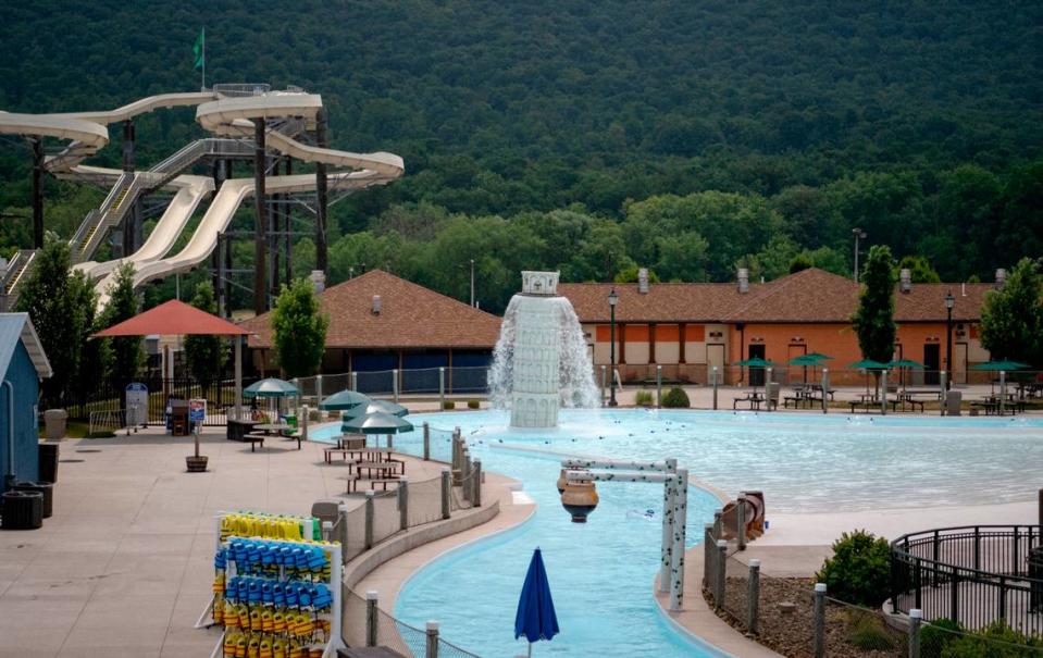 The Italian themed water park at DelGrosso’s Park & Laguna Splash before guests arrive on Friday, June 9, 2023.