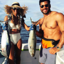 <p>Perhaps Ciara and Russell Wilson knew they were a fit for each other after they went fishing together here in March 2016. While it was the songstress’s first time, she had good luck, describing it as a “proud moment.” She should be even more proud that her bathing suit remained so bright and white instead of being covered with fish guts. Seriously — what an accomplishment. (Photo <a rel="nofollow noopener" href="https://www.instagram.com/p/BCwBtFByHj8/" target="_blank" data-ylk="slk:Ciara via Instagram;elm:context_link;itc:0;sec:content-canvas" class="link ">Ciara via Instagram</a>) </p>