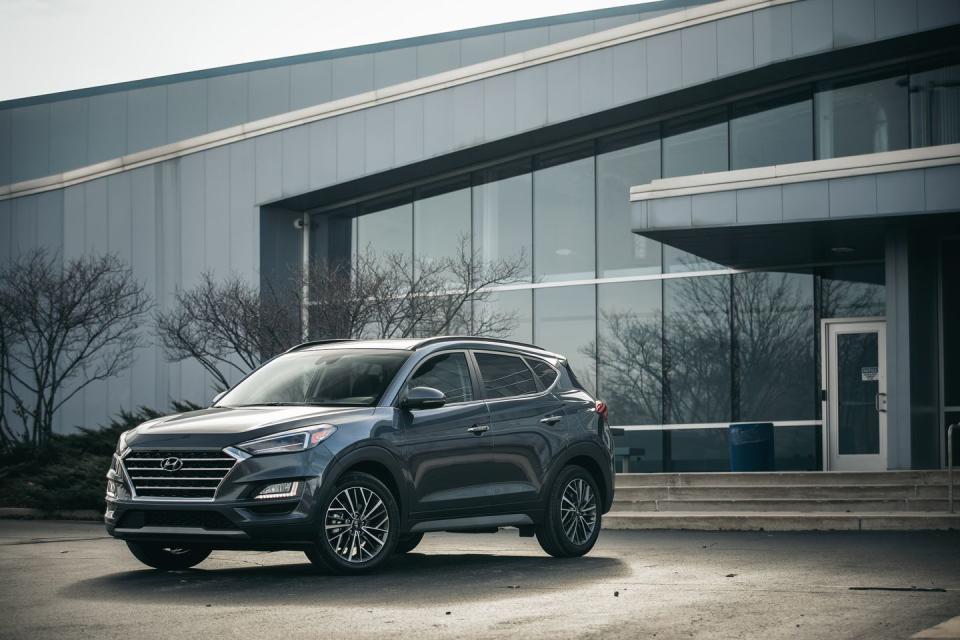 <p>It's no surprise that the Tucson has become the best-selling Hyundai, as compact crossovers dominate the market these days. Its sales are down through the first three quarters of the year, but not enough to prevent it from making the top 25 list.</p><p><a class="link " href="https://www.caranddriver.com/hyundai/tucson-2020" rel="nofollow noopener" target="_blank" data-ylk="slk:Tucson Specs and Info;elm:context_link;itc:0;sec:content-canvas">Tucson Specs and Info</a></p>