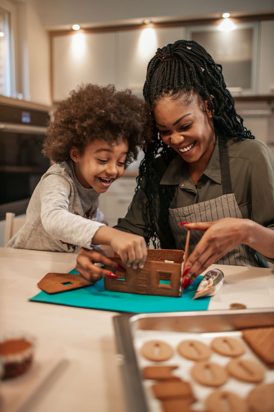 <p>Up the ante on your gingerbread house project to keep even reluctant builders engaged. Challenge each construction team to construct a replica of their own home, an iconic favorite from a Christmas movie or the zaniest structure they can dream up. Just don't eat too many of your materials before you're done! The end results will double as decor.</p>