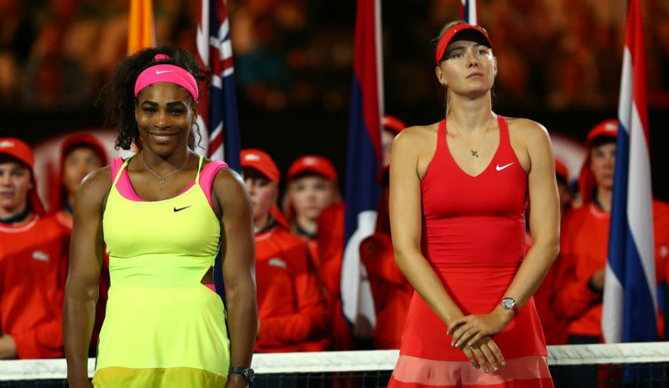 Serena Williams Maria Sharapova Australian Open