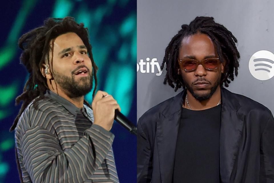 J Cole and Kendrick Lamar (Getty)