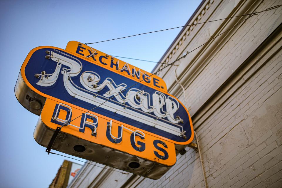 Agnew Rexall Drugs sign is pictured at 1305 S Agnew in Oklahoma City on Thursday, Sept. 22, 2022.