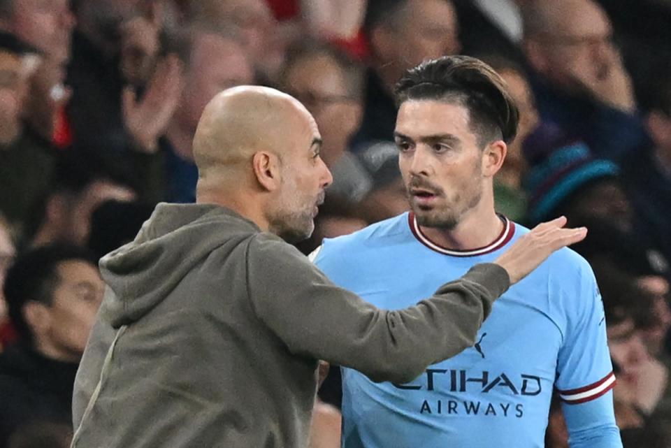 In form: Jack Grealish is enjoying arguably his best run of things at Manchester City (AFP via Getty Images)