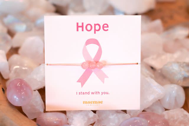 <p>MaeMae</p> MaeMae Jewelry: 2023 Breast Cancer Awareness Products that Give Back