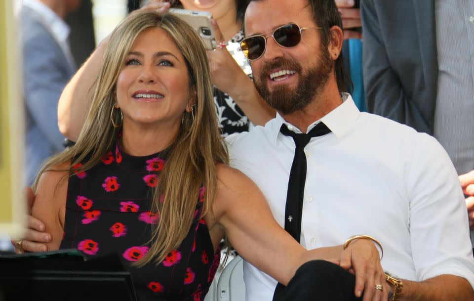 Jen has been married to Justin Theroux since 2015. They are here together looking loved-up in Hollywood back in July. Source: Getty