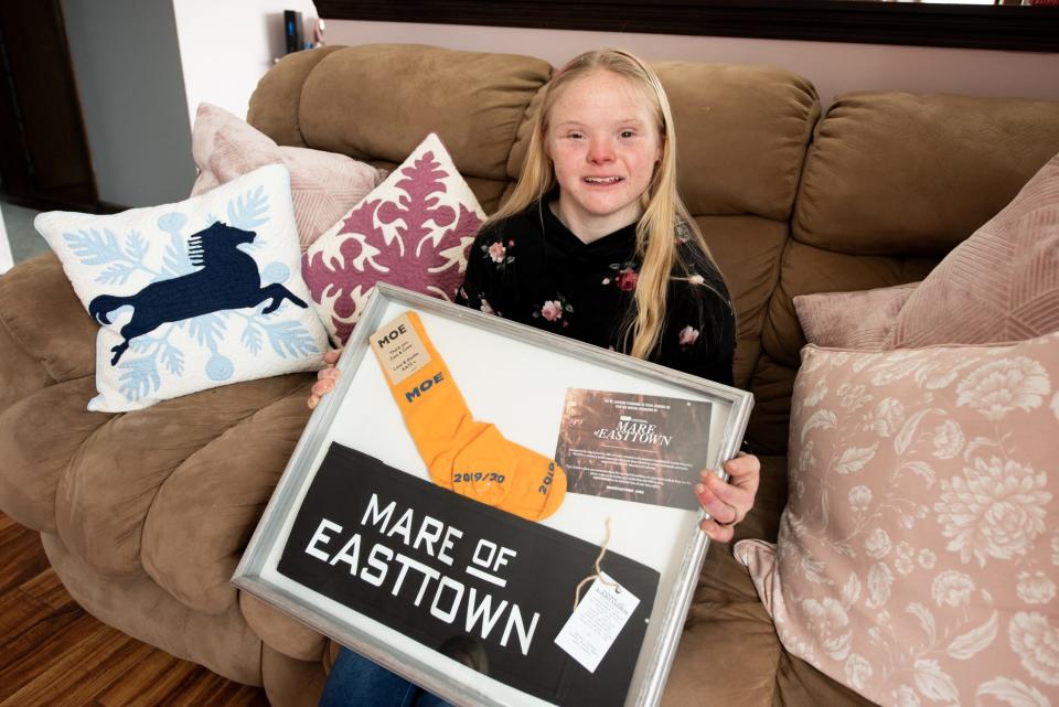 Kassie Mundhenk, a Kintnersville actress and model whose roles include playing Moira Ross in HBO's Mare of Easttown, was honored along with 18 others at a National Down Syndrome Society gala, for helping to shape public perceptions of the Down syndrome community through their roles in film and television.