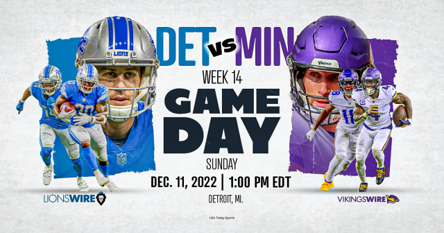 Lions Tickets vs. Minnesota Vikings - Game on December 11th