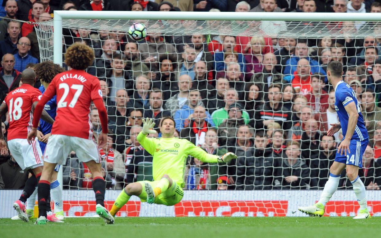 Manchester United’s Ander Herrera, not in picture, scores his side's second goal  - Copyright 2017 The Associated Press. All rights reserved.