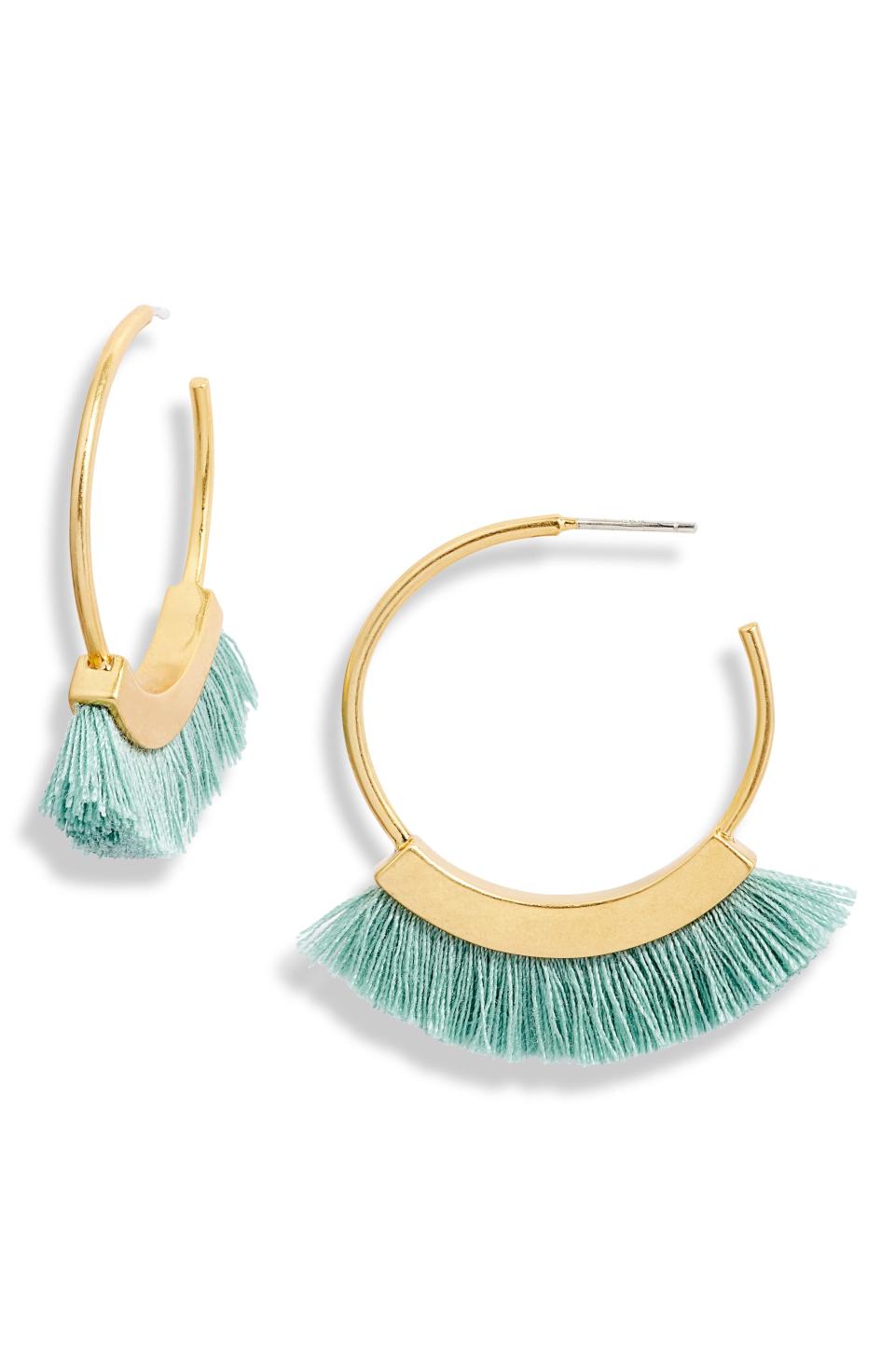 Fringe Hoop Earrings