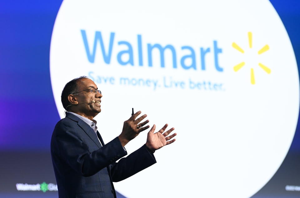 Toronto , Canada - 23 June 2022; Suresh Kumar, CTO & Chief Development Officer, Walmart, on Auto/Tech & TalkRobot Stage during day three of Collision 2022 at Enercare Centre in Toronto, Canada. (Photo By Harry Murphy/Sportsfile for Collision via Getty Images)