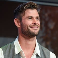 Chris Hemsworth smiling