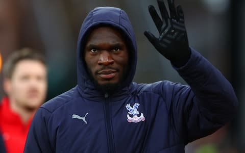Christian Benteke of Crystal Palace waves to the crowd prior to the Premier League match between Crystal Palace and Watford FC at Selhurst Park  - Credit: Getty Images