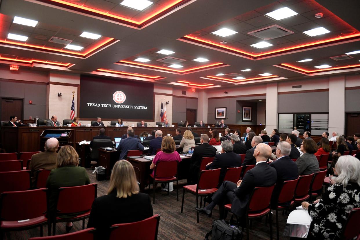 The Texas Tech University System board of regents swears in new members, Thursday, May 4, 2023, at the Texas Tech University System Admin Building.