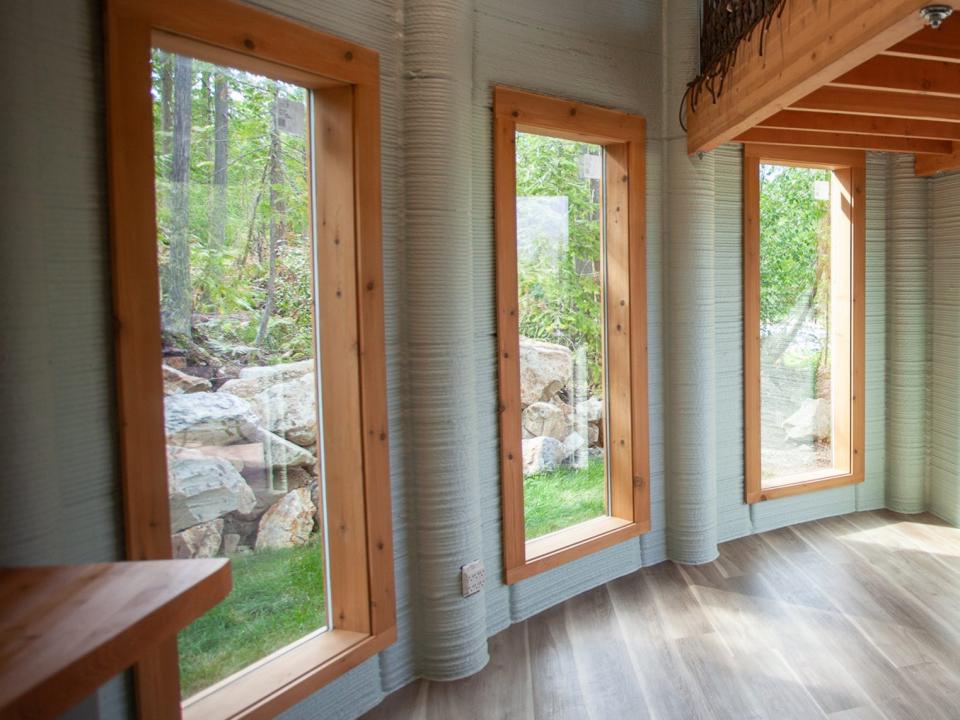 the interior of the Fibonacci House