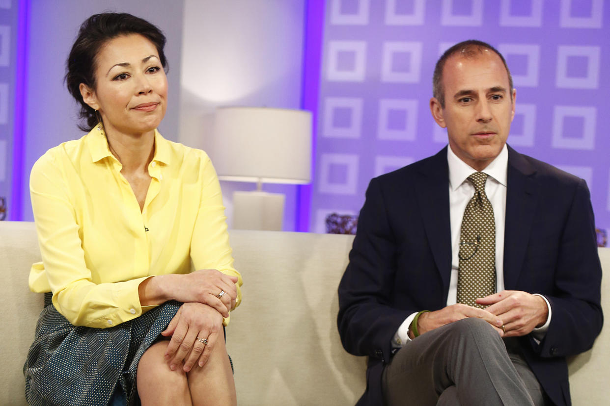 Ann Curry and Matt Lauer on the ‘Today show.’ (Photo: Peter Kramer/Getty Images)