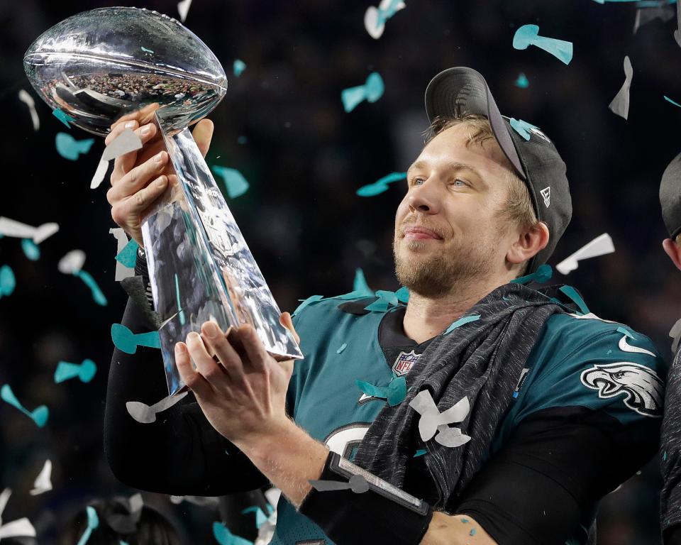 Nick Foles won the Super Bowl as the starting quarterback of the Philadelphia Eagles when he helped take down the New England Patriots 41-33 in 2018.