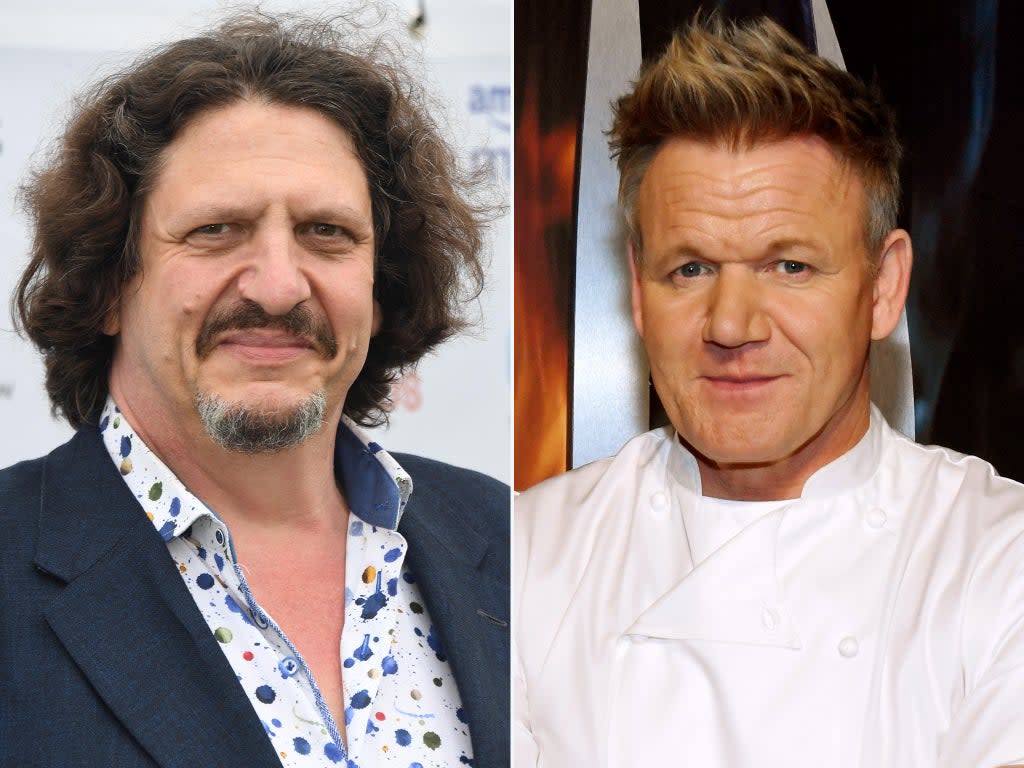 Jay Rayner (left) and Gordon Ramsay (right) are both respected figures in the world of food (Getty)