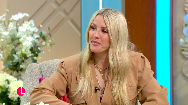 Ellie Goulding kept quiet about her pregnancy. (ITV)