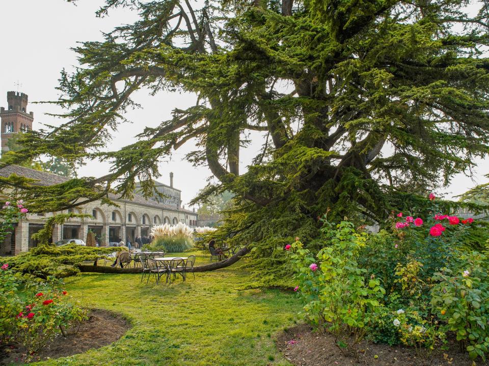 The grounds of Castello de Roncade.