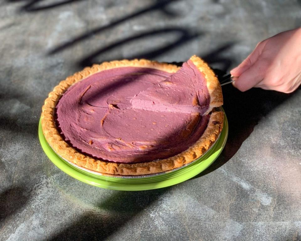 Purple Sweet Potato Pie is one of the choices available this Thanksgiving at Panacea Brewing Company.