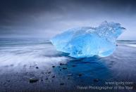 Black sand beaches near the Jökulsárlón glacial lagoon in Iceland. <br><br>Joshua Holko, Australia<br>Camera: Canon EOS 1DS MK3 <br><br>Highly Commended, One Shot ’Water’ (single image category)