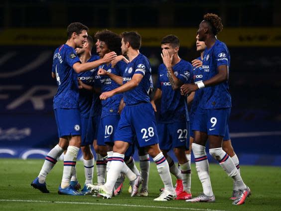 Chelsea celebrate against Man City (Getty)