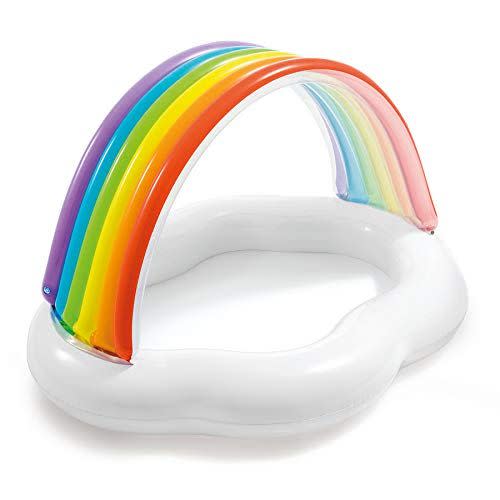 5) Rainbow Cloud Inflatable Baby Pool