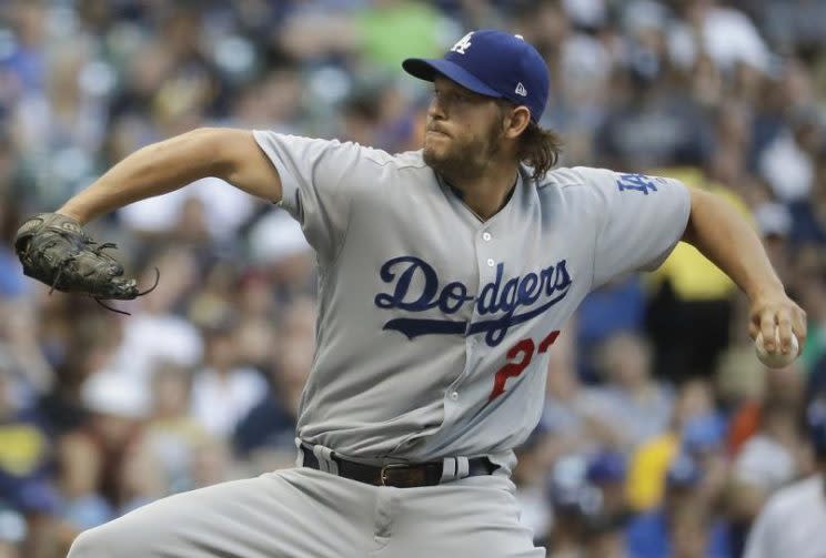 Dodgers starting pitcher Clayton Kershaw reached an impressive milestone Friday night, recording his 2,000th career strikeout. (AP)