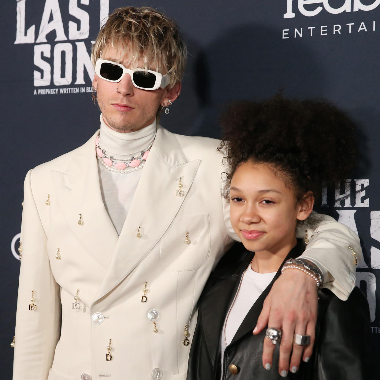 Machine Gun Kelly and his daughter, Casie, walked the red carpet together at the New York City premiere of his new movie, 