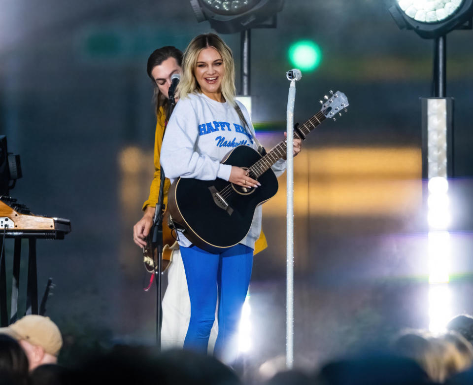 Kelsea Ballerini rehearses for a performance on "The Today Show" in August 2023.<p>Photo: Gilbert Carrasquillo/GC Images</p>