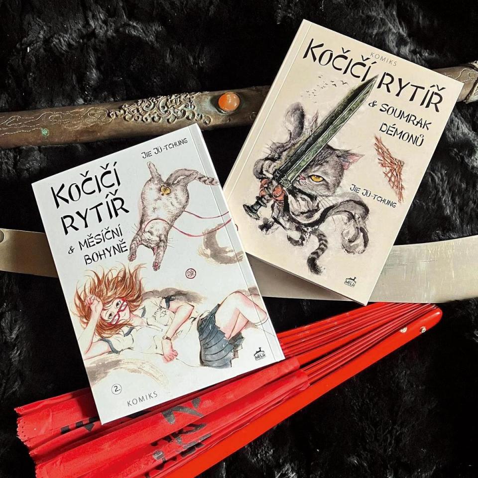 《貓劍客》系列已賣出多國版權，5月在捷克發行捷克文版第二集。（翻攝自milupublishing.cz IG）