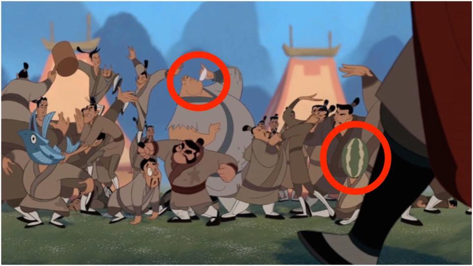 Mulan Camp Fight scene SKITCH THIS ONE