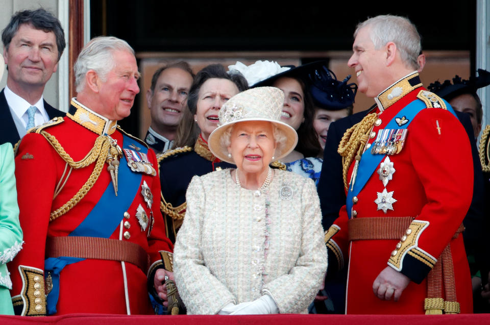 King Charles, Queen Elizabeth II, Prince Andrew