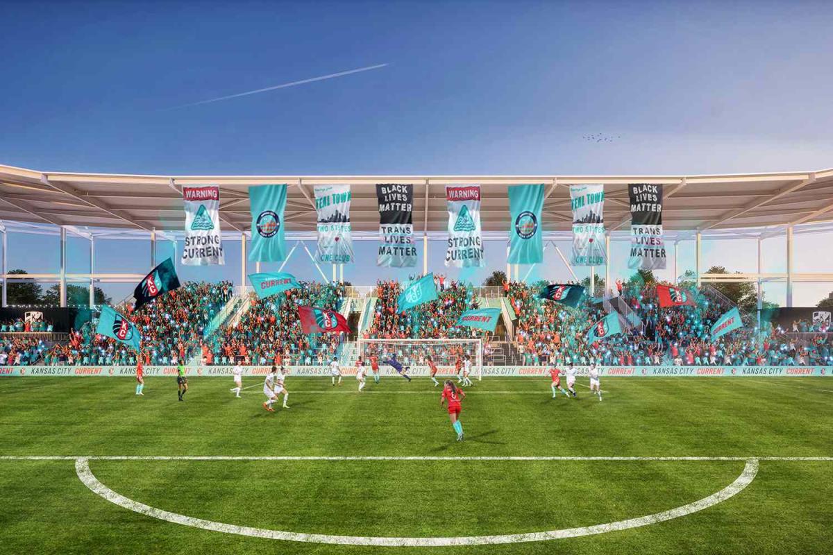 Kansas City plans the U.S.'s first soccer stadium built for women : NPR