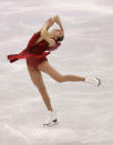 <p>Carolina Kostner of Italy competes during the Figure Skating- Team Event-Ladies Short Program on day two of the PyeongChang 2018 Winter Olympic Games at Gangneung Ice Arena on February 11, 2018 in Gangneung, South Korea. (Photo by Robert Cianflone/Getty Images) </p>