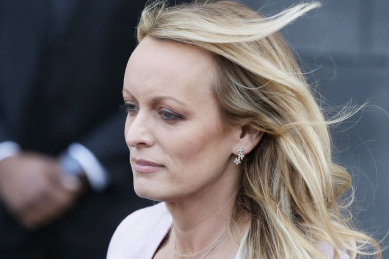 Adult-film actress Stormy Daniels will continue her testimony in the hush-money trial of former President Donald Trump on Thursday in Manhattan. File Photo by John Angelillo/UPI