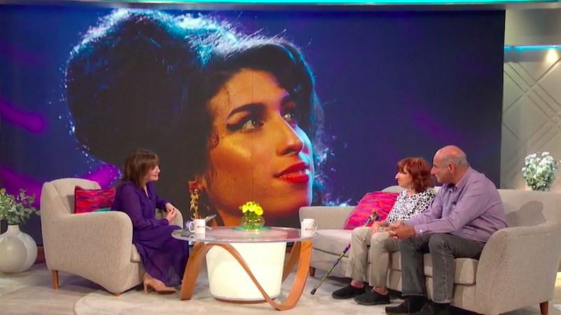 Amy Winehouse's mum on 'Lorraine'. (ITV)