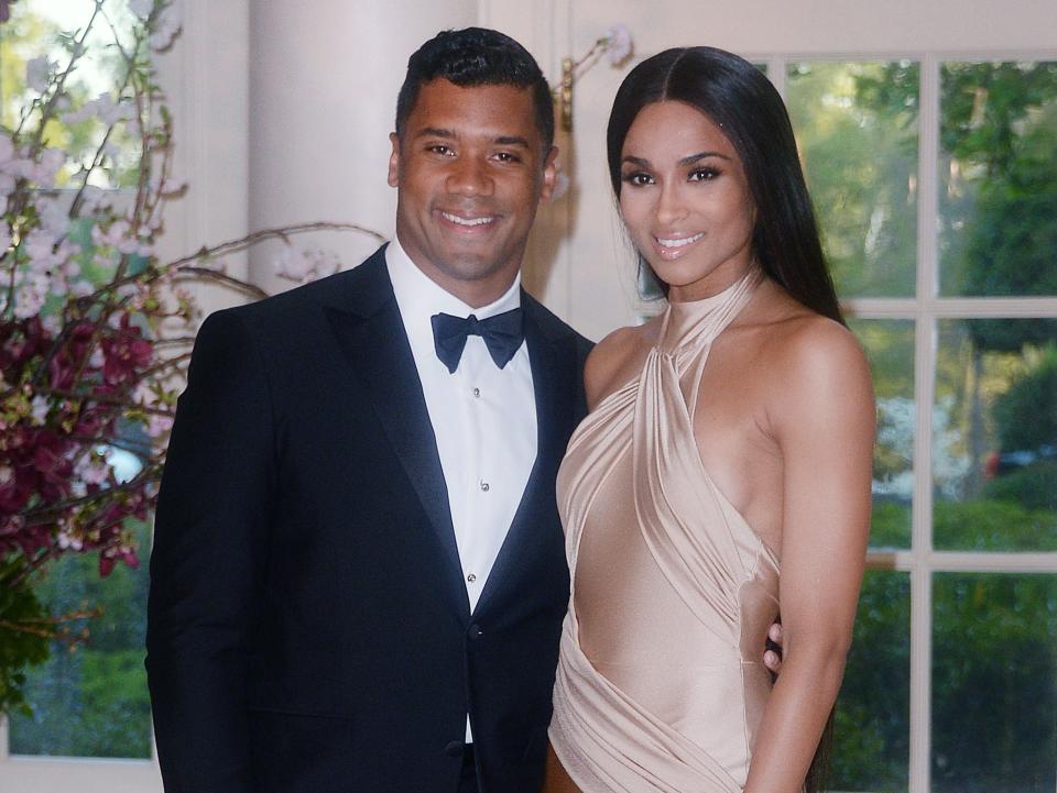 Russell Wilson and Ciara