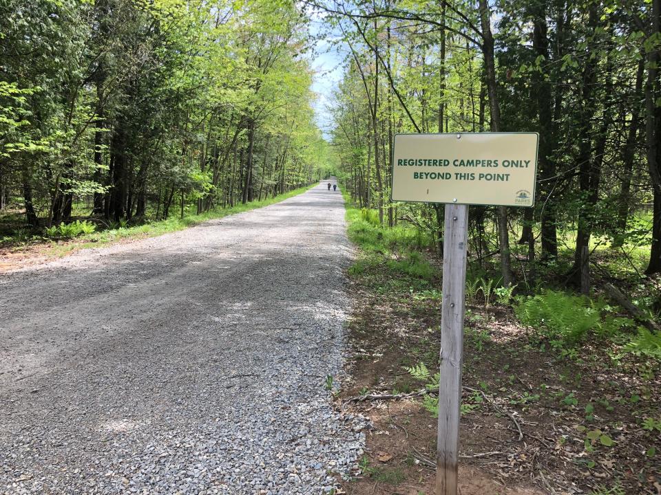 Entrance to the Brown County Reforestation Camp campground in Suamico.
