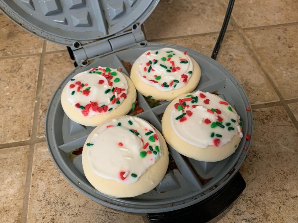 waffle maker sugar cookies