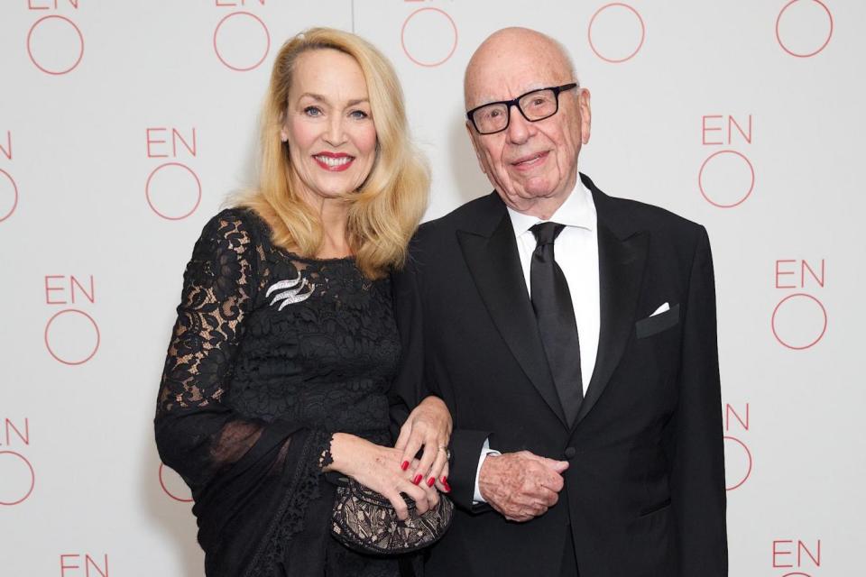 Jerry Hall and Rupert Murdoch at the ENO's Spring Gala (image: Piers Allardyce)