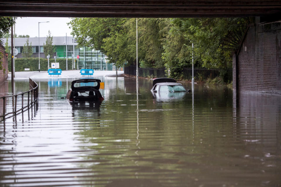 Heavy rain hits the UK