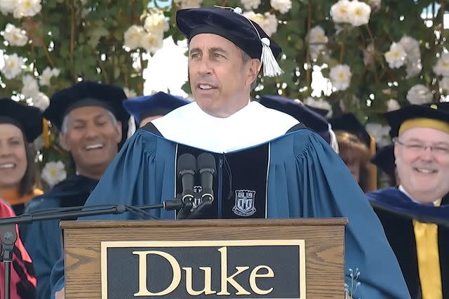 <p>Duke University/YouTube</p> Jerry Seinfeld