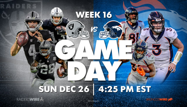 Raiders vs. Broncos - Week 16